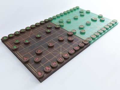 现代中国象棋3D模型下载